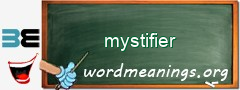WordMeaning blackboard for mystifier